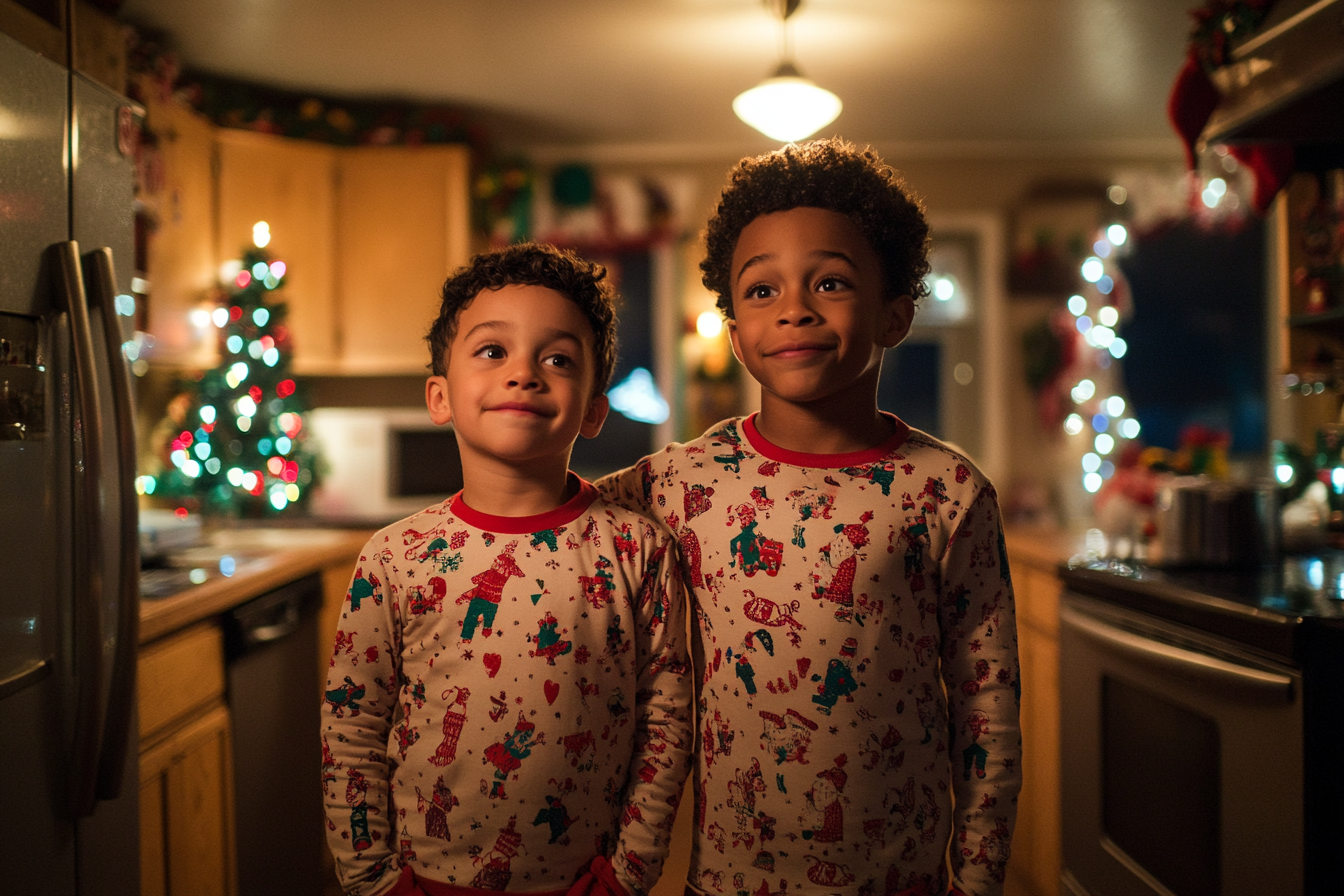 Two boys in a kitchen | Source: Midjourney