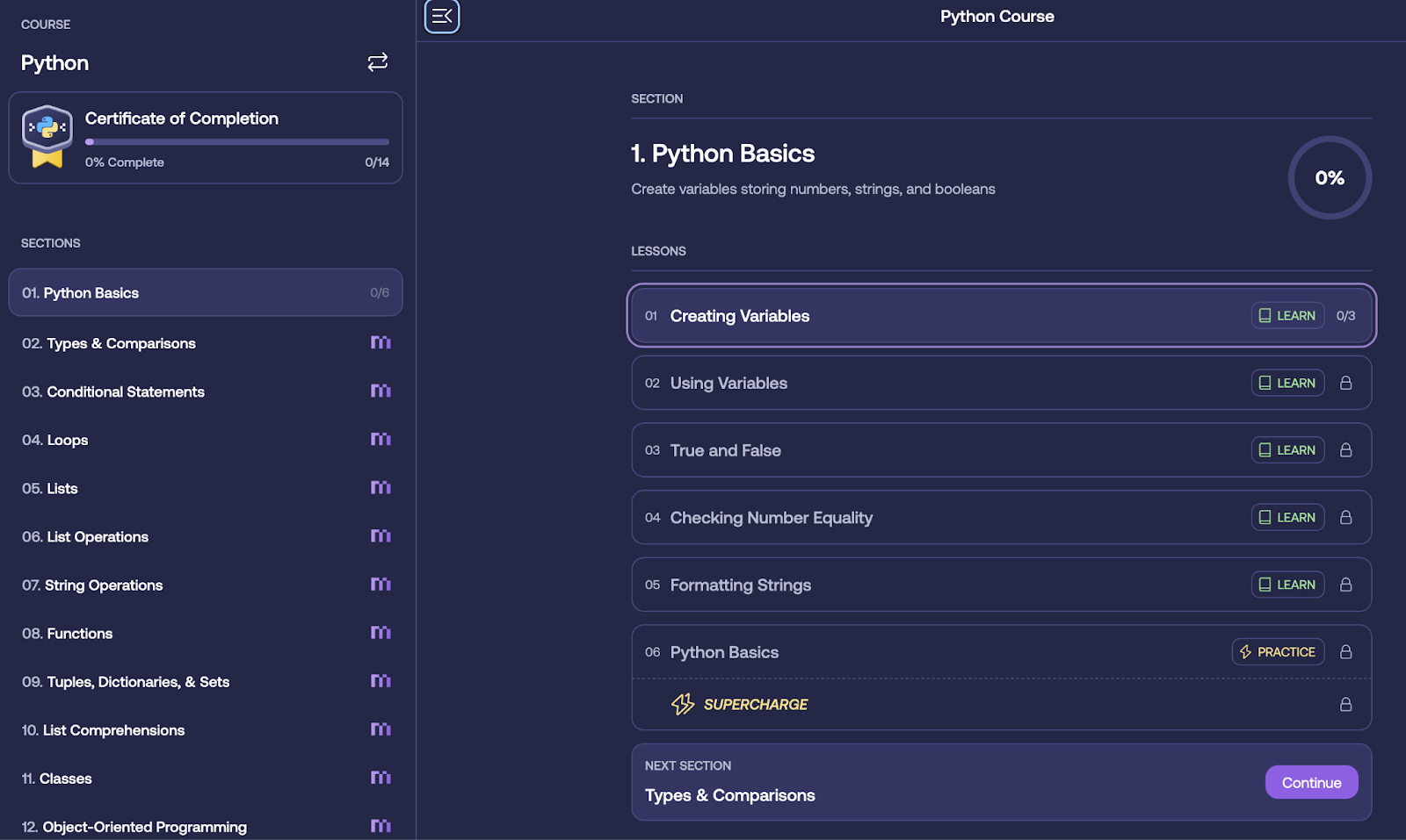 Mimo Python Course