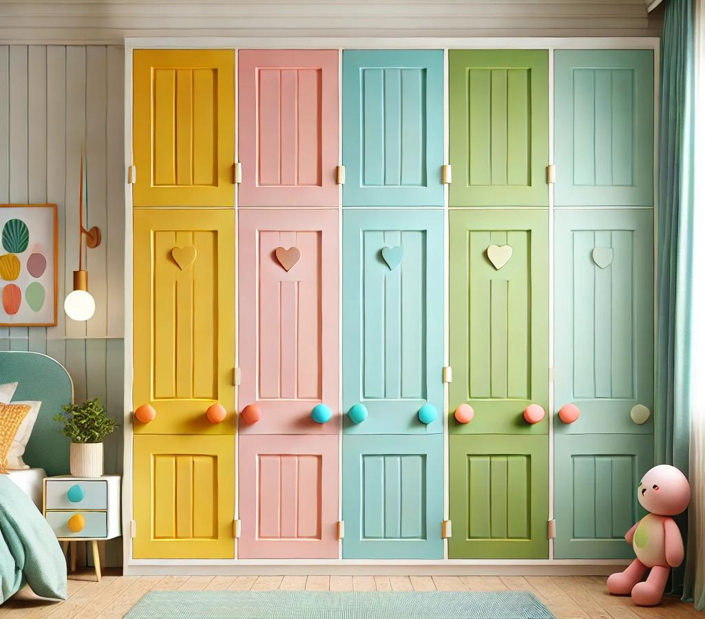 Candy-hued Cupboard Doors