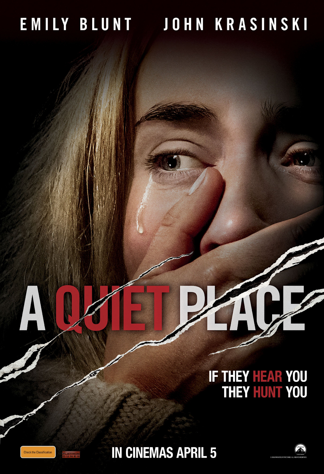 A Quiet Place- fantasy and horror movies