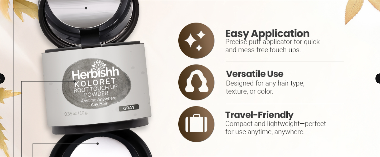 Gray Koloret Root Touch Up Powder– 10 gm