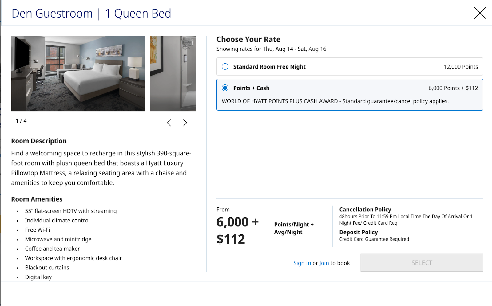 Hyatt House booking
