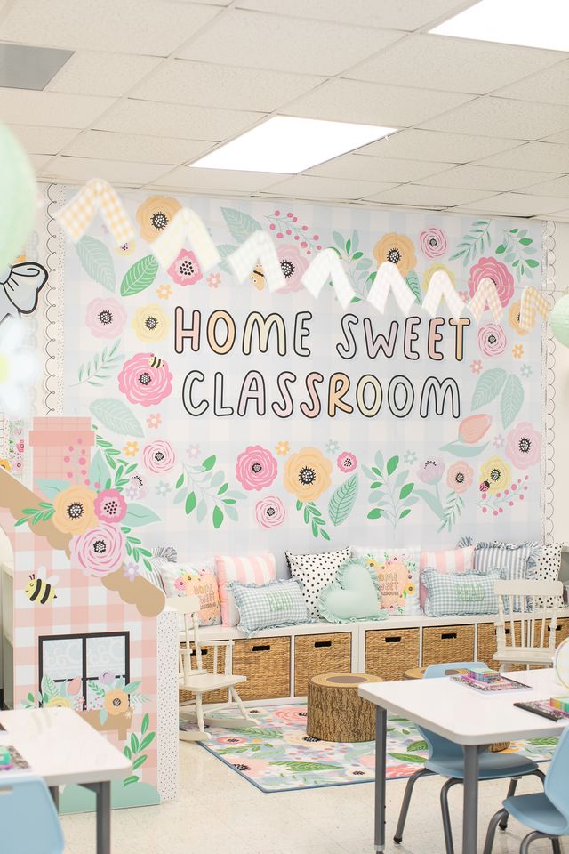 Pastel classroom makeover