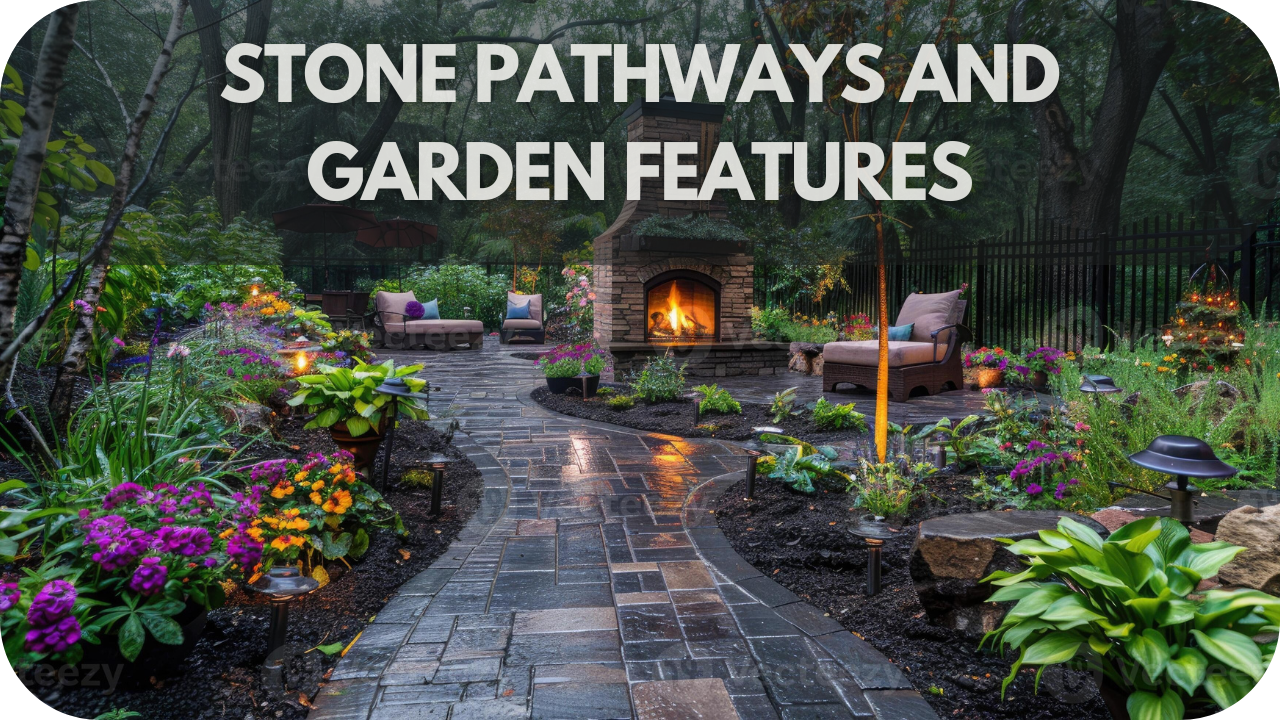 Stone Pathways and Garden Features