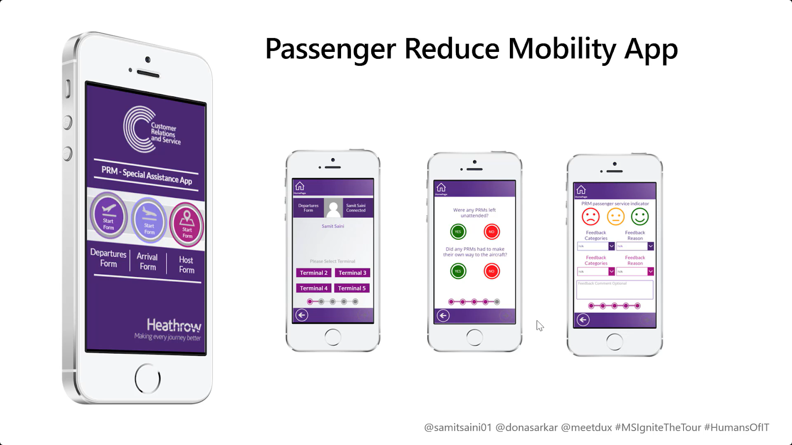 Heathrow Airport's citizen development initiatives using Microsoft Power Apps - Passenger Reduce Mobility App
