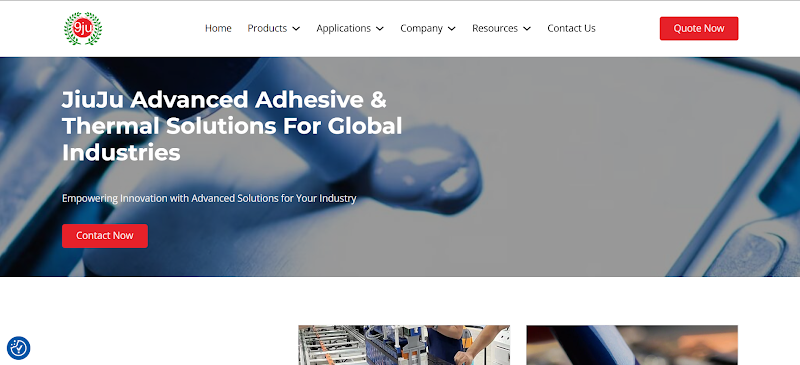 Showcase jiujutech radiator website homepage