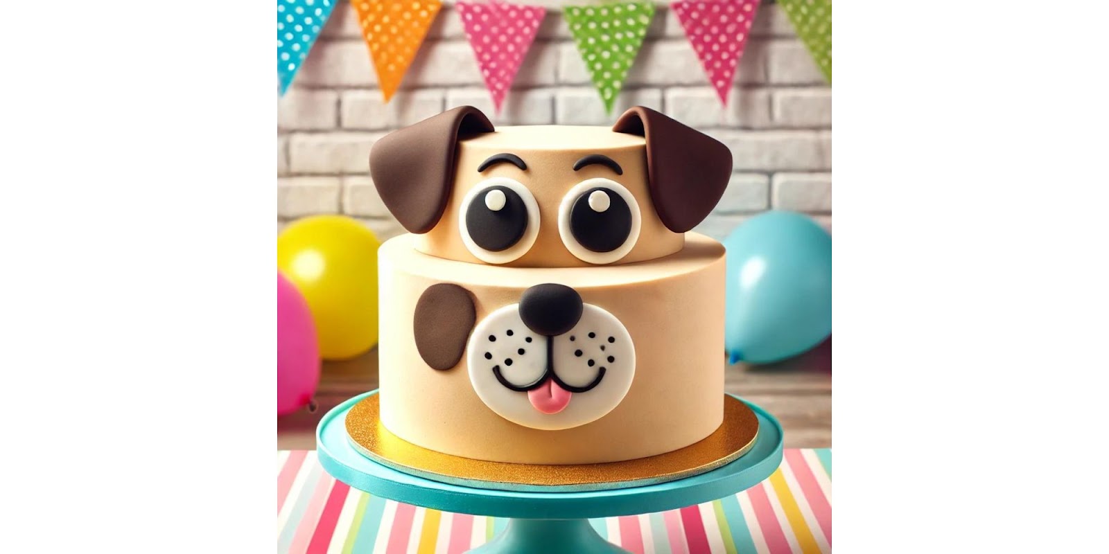 Dog Face Cake