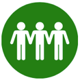 A group of people holding hands

Description automatically generated