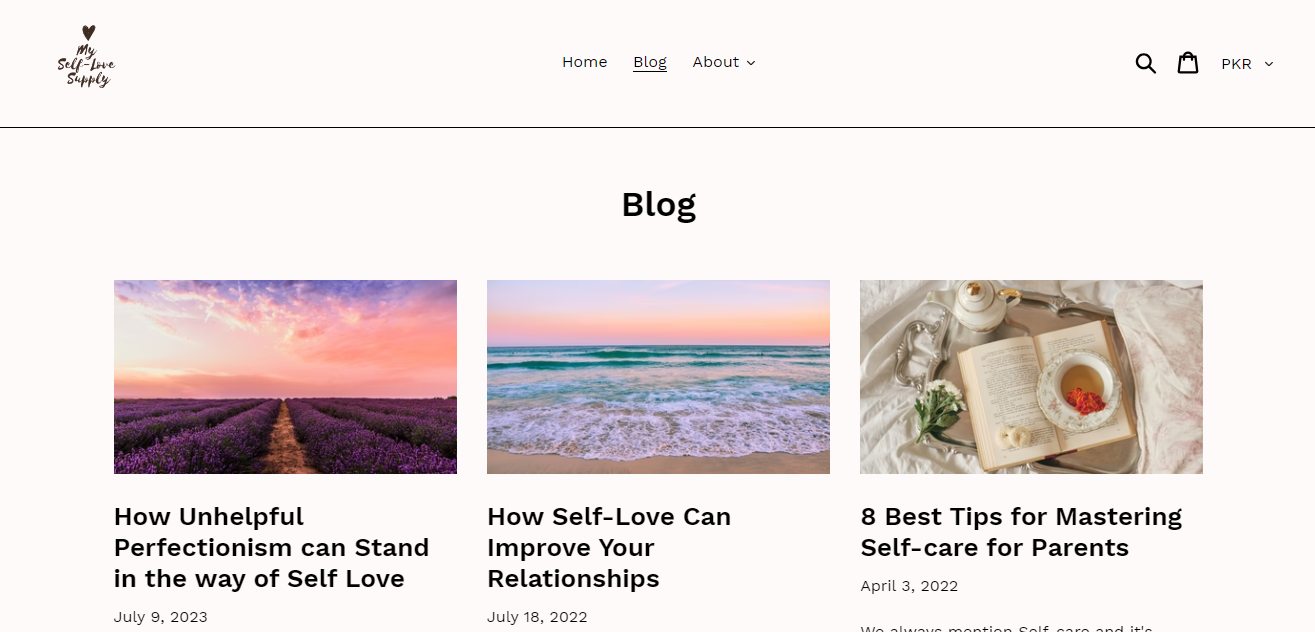 My Self Love Supply Homepage - one of the top love blogs