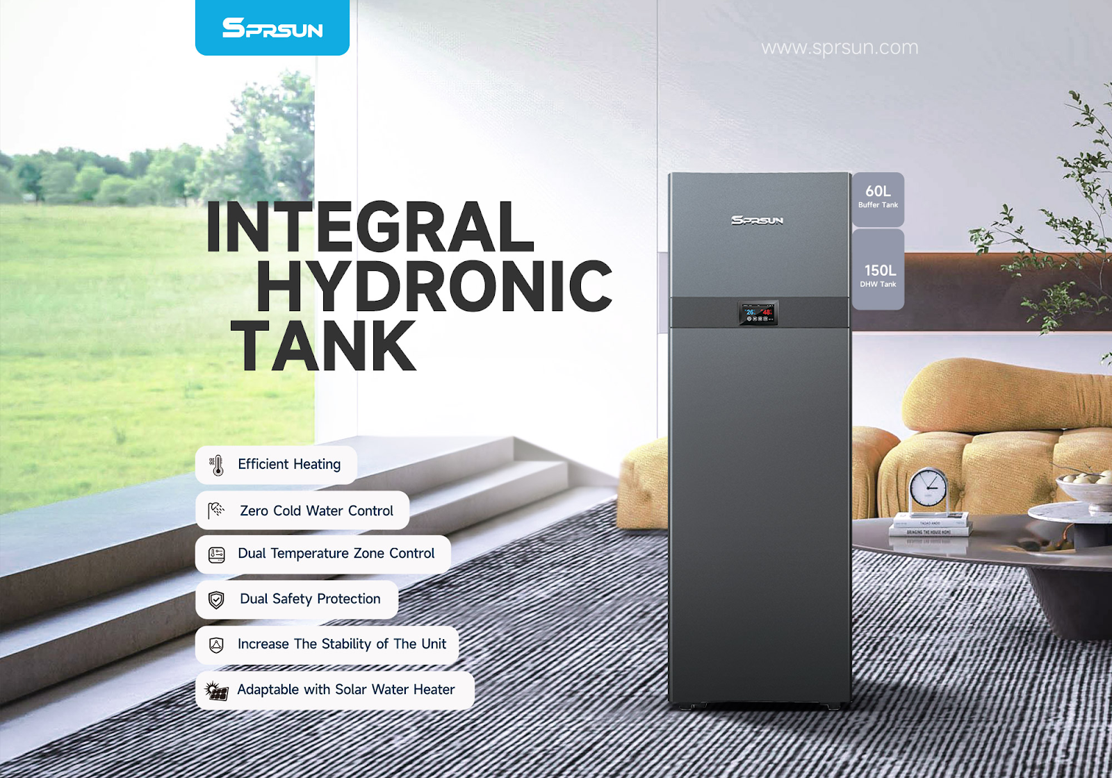 SPRSUN Heat Pump Water Tank