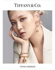 This contains an image of 
BLACKPINK's Rosé ambassador of the Rose Tiffany & Co brand