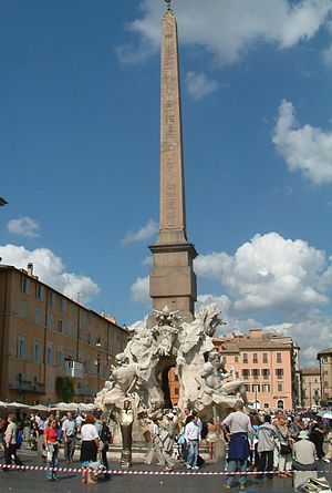 イタリア、ローマのナヴォーナ広場