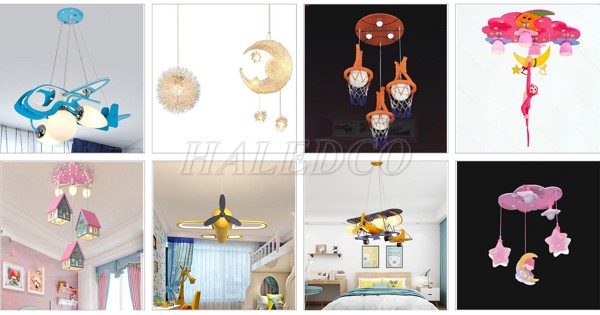 Những mẫu đèn thả trần trang trí phòng trẻ em thịnh hành