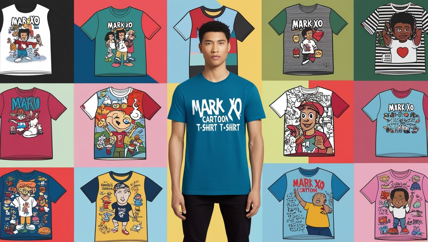 Mark Xo Cartoon T Shirt