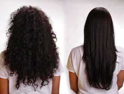 Before and After of Keratin Treatment