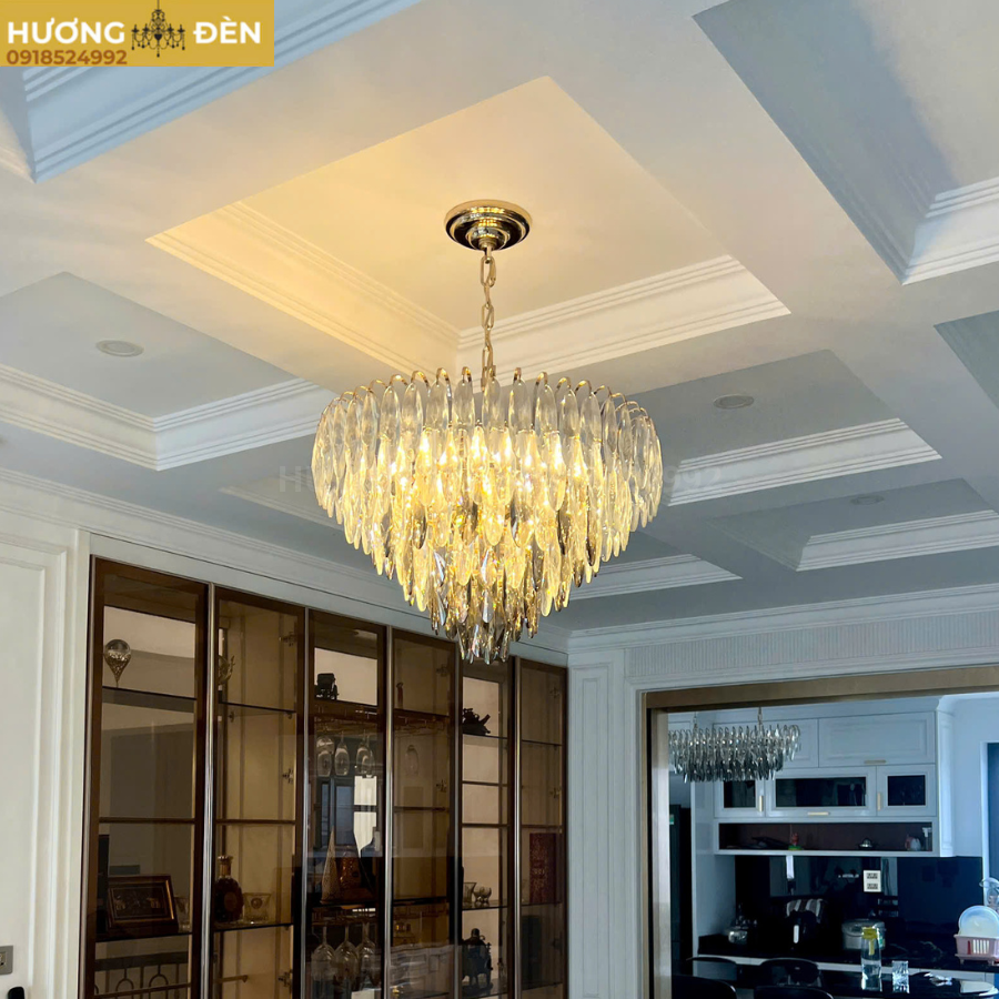Đèn chùm trang trí pha lê hiện đại TPL8163T800