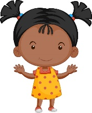 Cartoon little girl with big head 8191824 Vector Art at Vecteezy