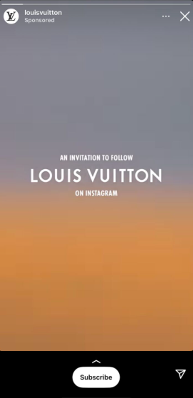 Louis Vuitton invitation to follow