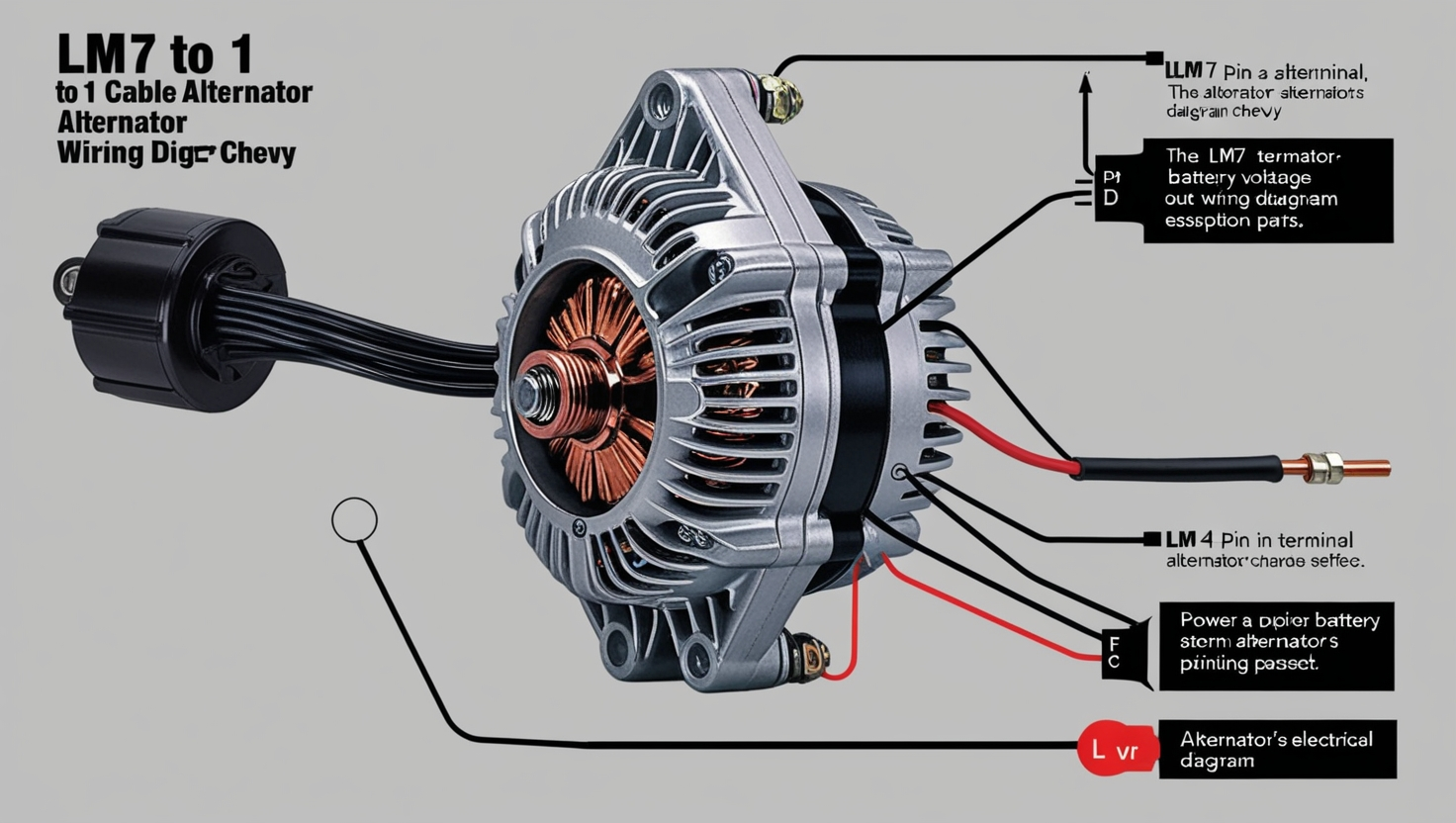 LM 7 4 Pin To 1 Cable Alternator Wiring Diagram Chevy