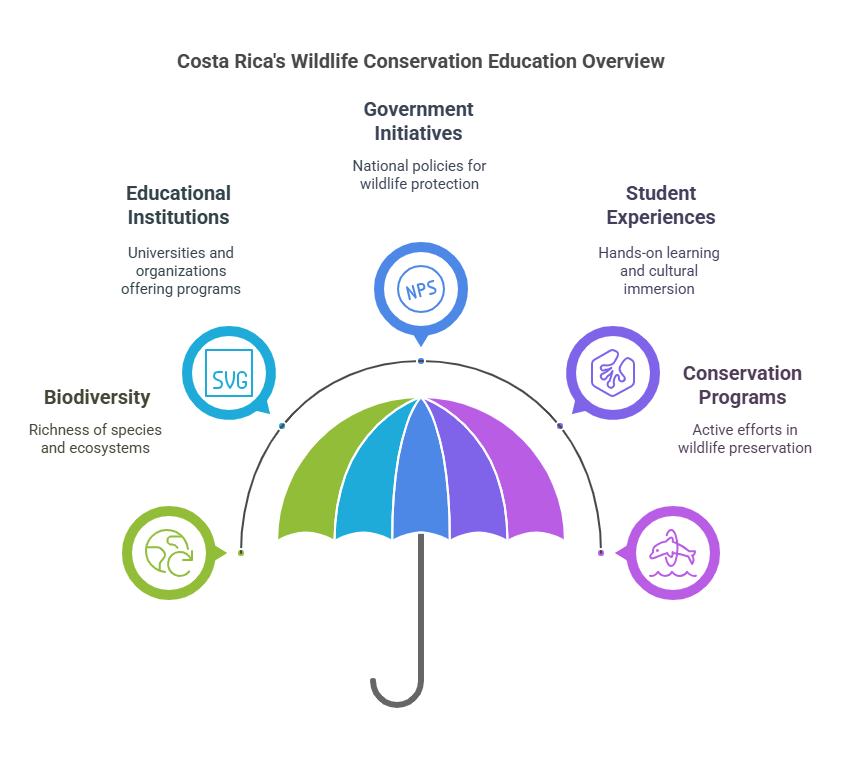 costa ricas wildlife conservation education overview