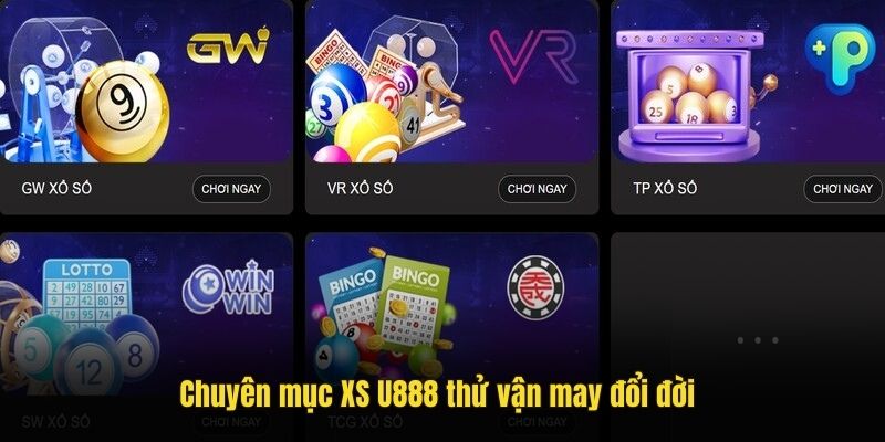 Xổ Số Online Thử Vận May Tại Trang Web U888 Đổi Đời Ngay