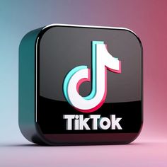 This contains an image of the tiktok logo displayed on a colorful background