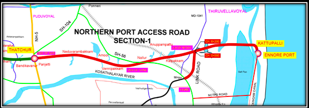 Chennai Peripheral Ring Road map