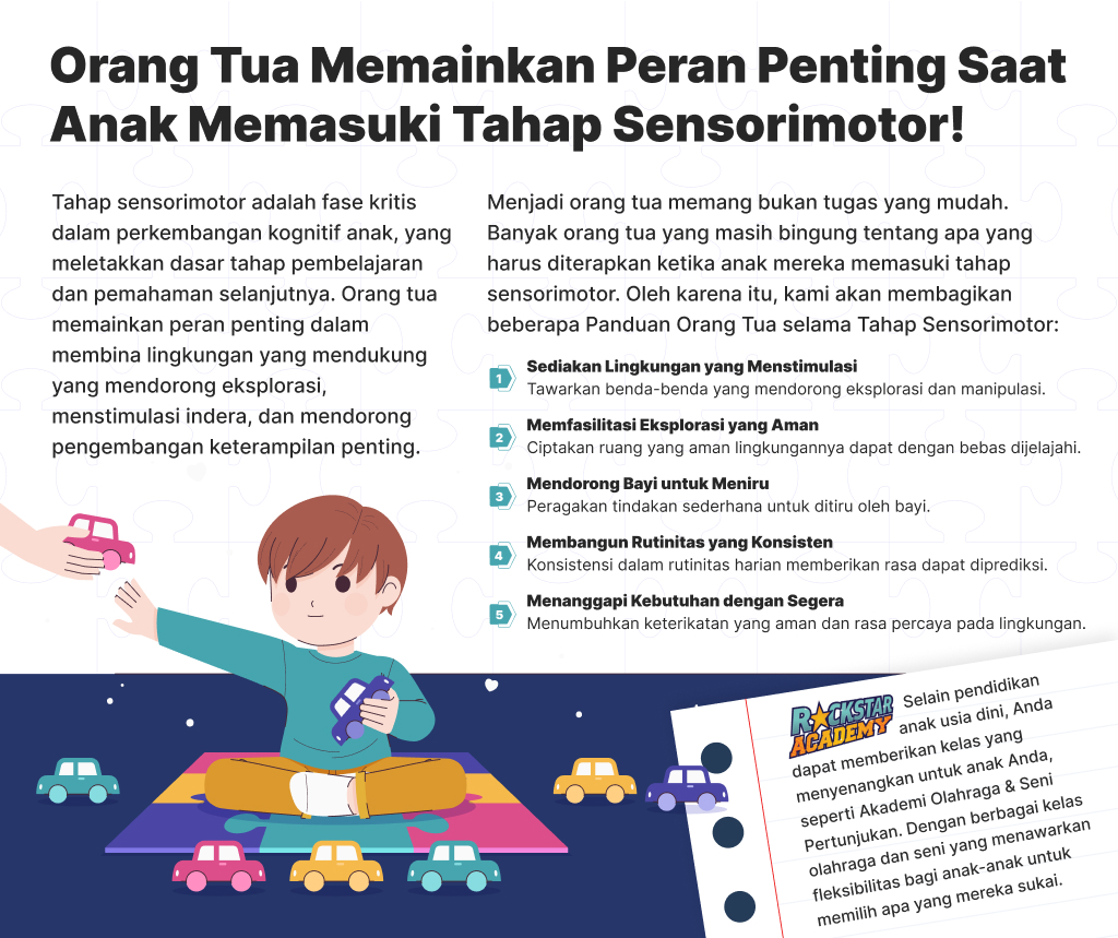 Orang Tua Memainkan Peran Penting Saat Anak Memasuki Tahap Sensorimotor!