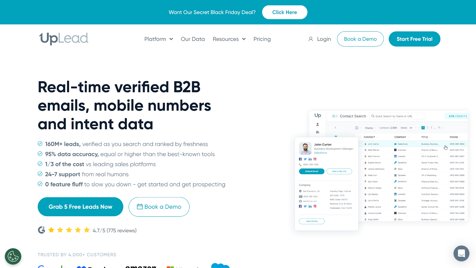 UpLead Landing Page