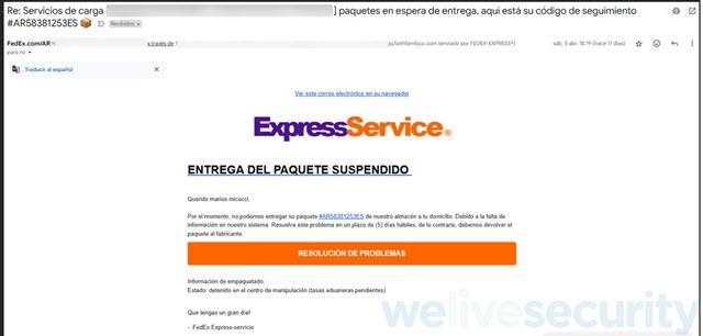 correo-falso-mensajeria-envio