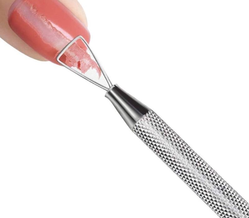 How to use a triangle cuticle pusher tool