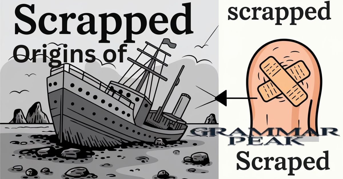 Origins of “Scrapped” and “Scraped”