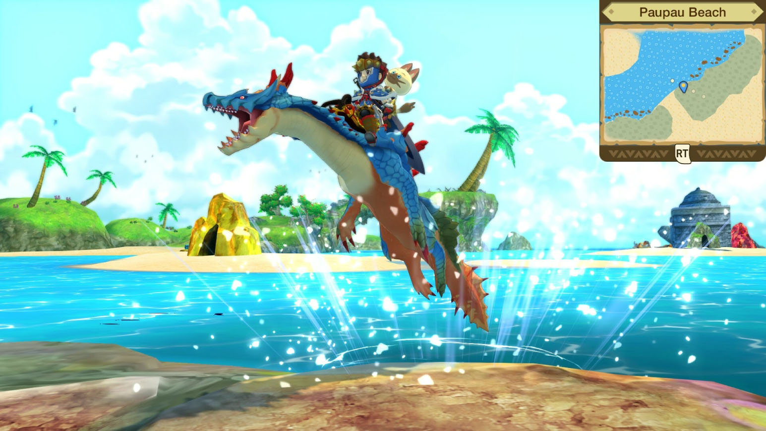 Screenshot of Monster Hunter Stories gameplay