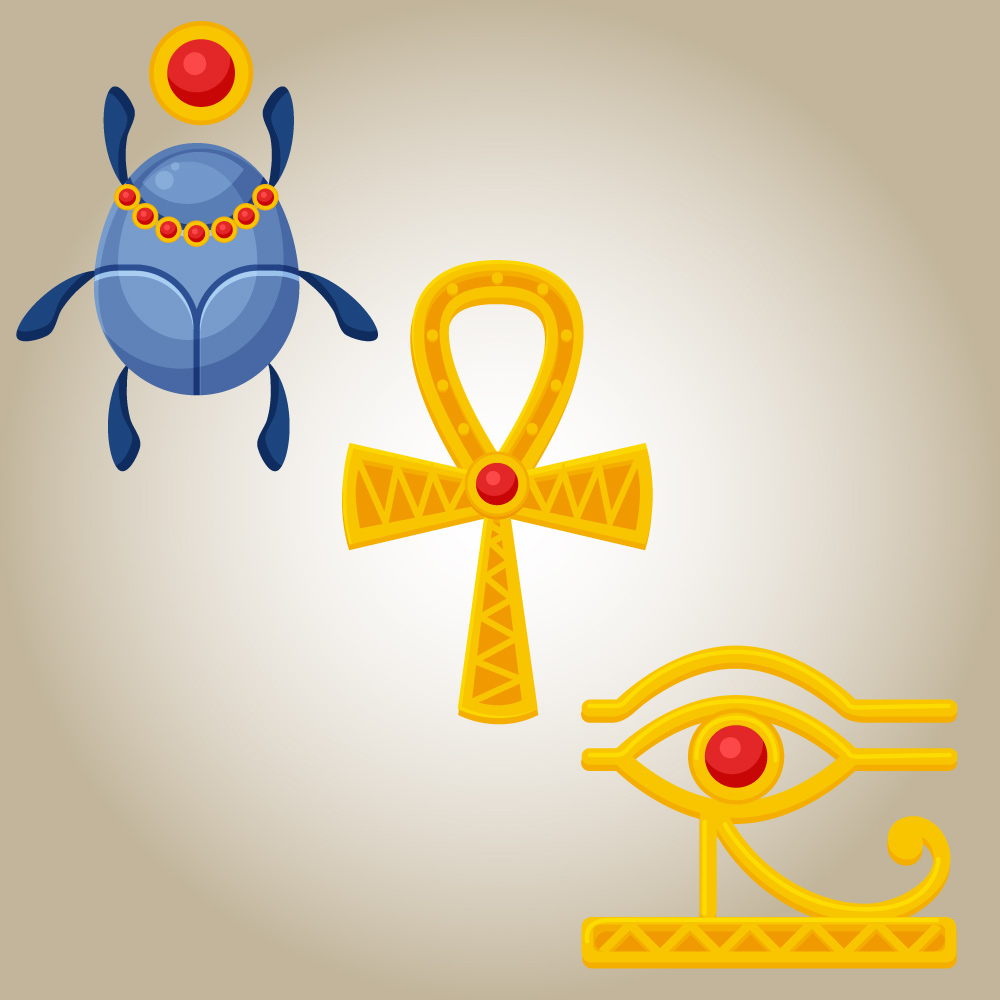 Differences Between the Ankh, Scarab, and Eye of Horus