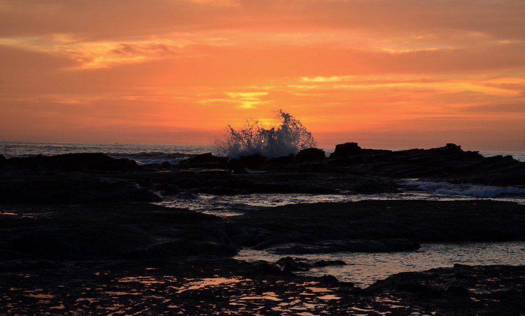 Its sunset time sky turns into yellow and orange colour