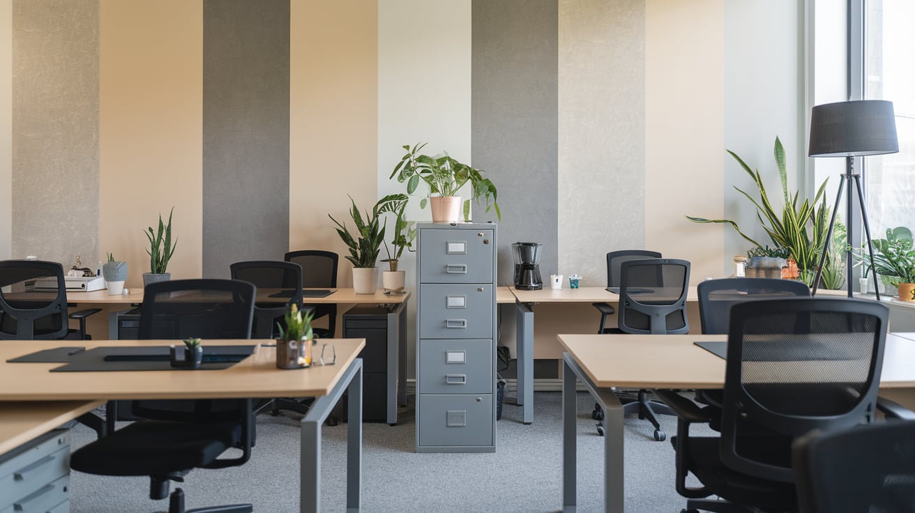 Abiotic Factor Stuck in Office Blocked by Filing Cabinet