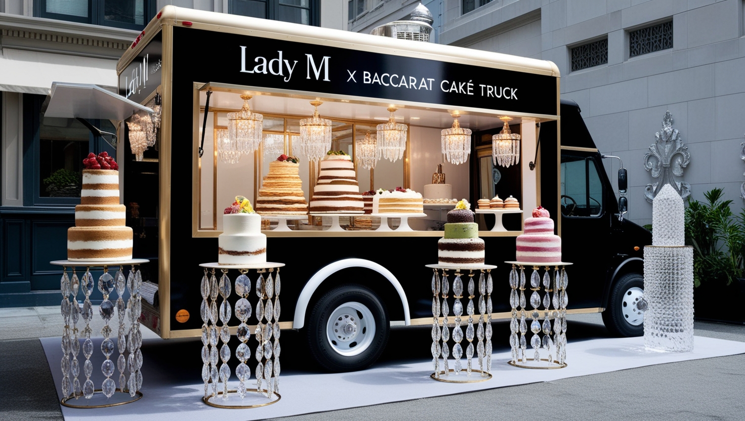 Lady M x Baccarat Luxury Cake Truck - San Francisco