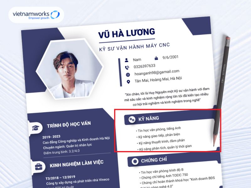 Mẫu CV tiếng Anh