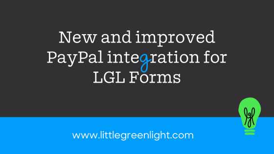 improved PayPal integration with LGL Form