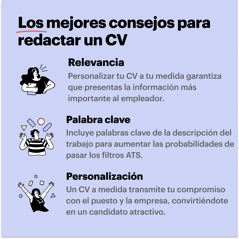 los mejores consejos para redactar un cv