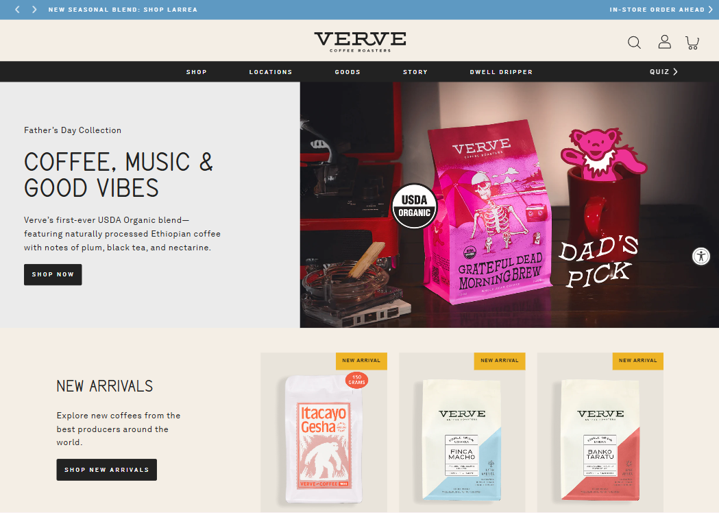 Verve Website Design