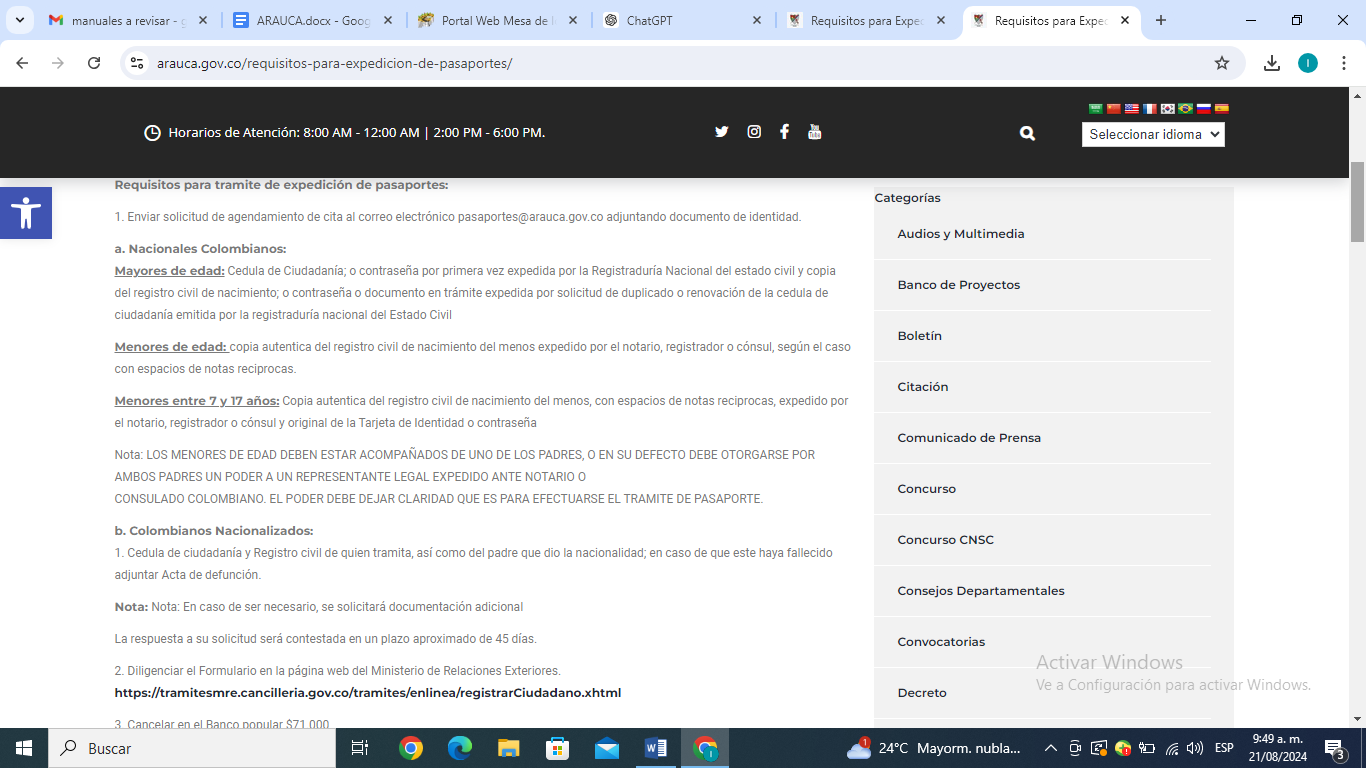 Paso a paso para sacar el formulario en Arauca.