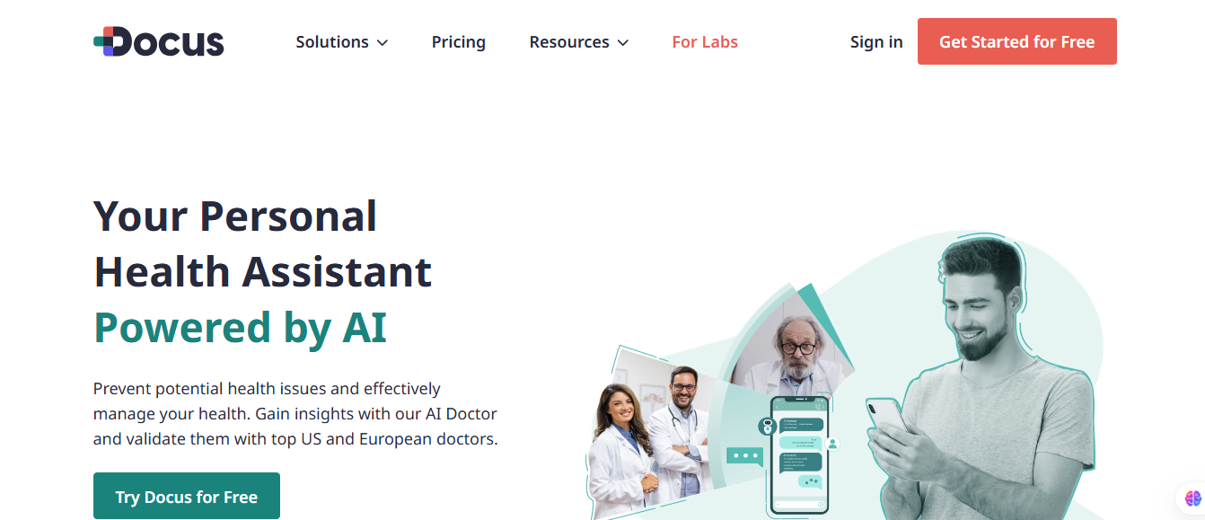 Docus AI Doctor – 24/7 Personalized Health Guidance