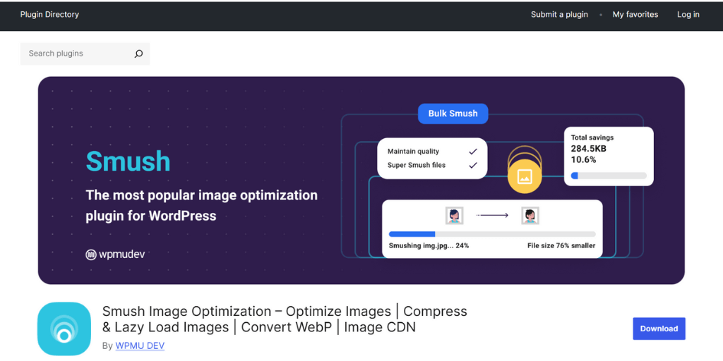 smush plugin