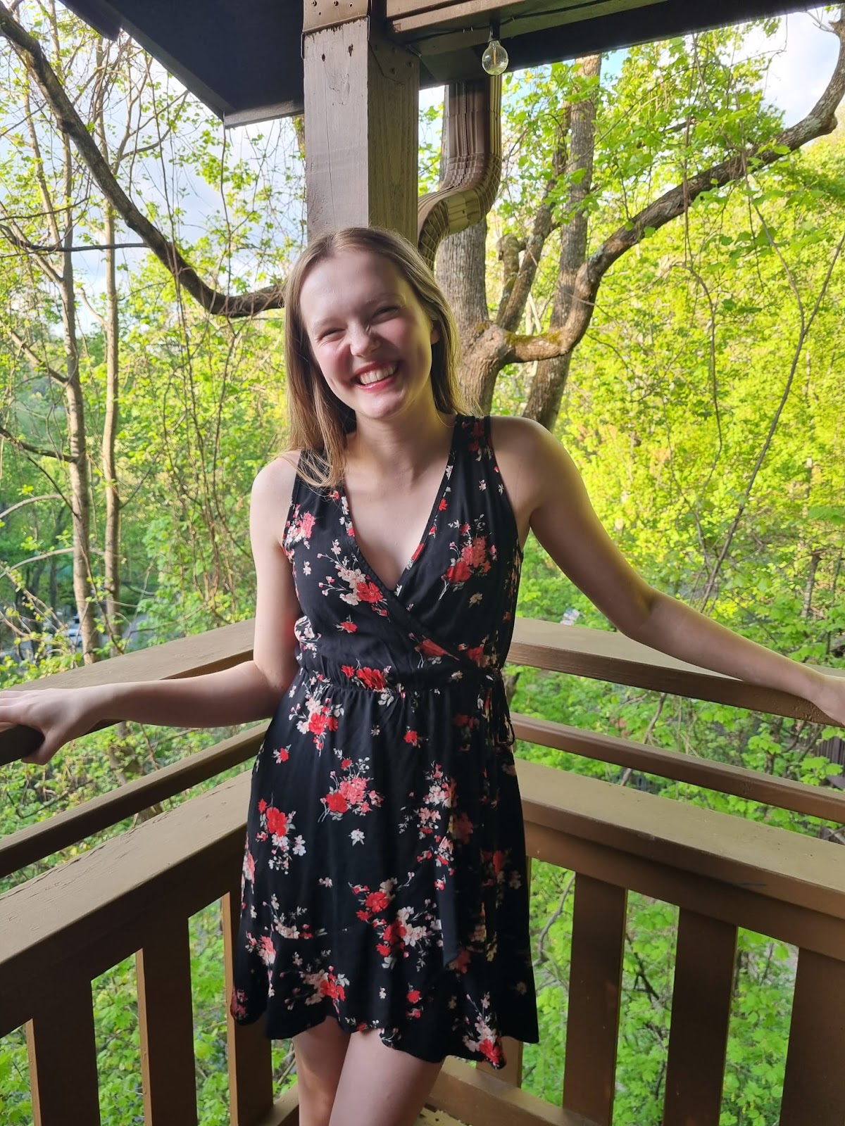 Mady at the Just Duet Formal spring of 2025