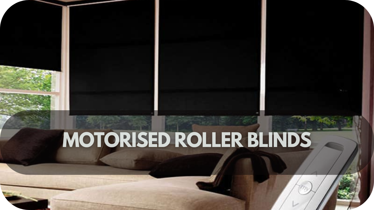 Effortless control with motorized roller blinds for convenience and comfort.