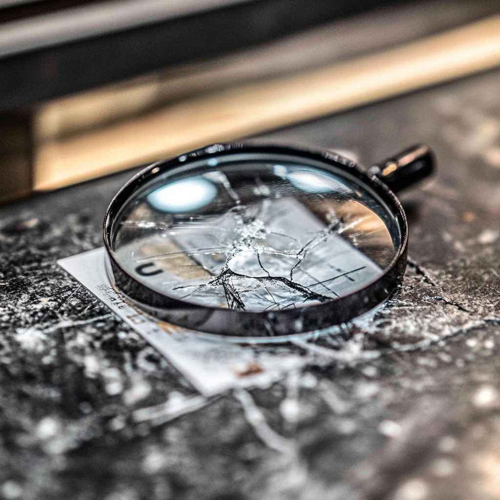 A magnifying glass