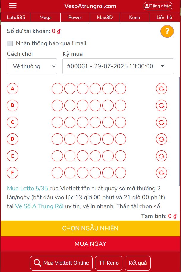 Vietlott , Giải Độc Đắc