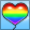 Rainbow Heart Balloon