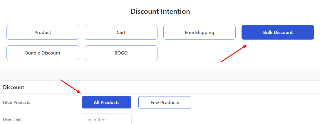 bulk discount intent